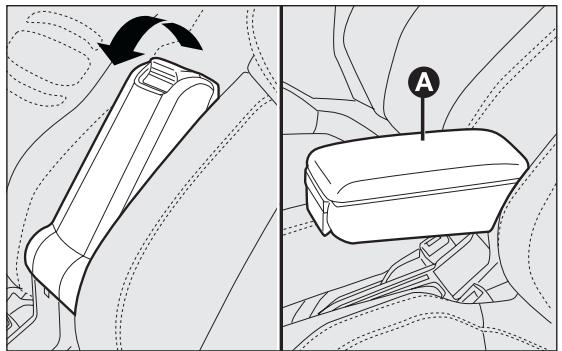 Abarth Punto (2012-2018) - COMPARTIMENTS DANS LA BOITE À GANTS fig. 49 - 4