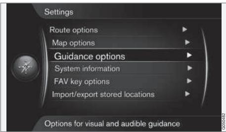 VOLVO Sensus (2015) système multimédia - Option guidance - 1