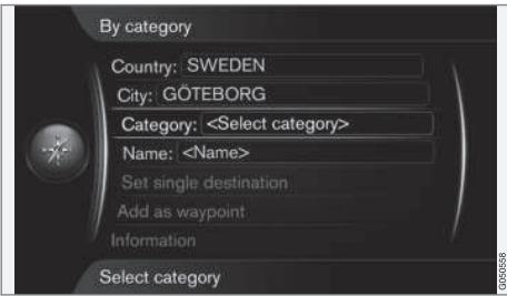 VOLVO Sensus (2015) système multimédia - Recherche avec des POI - 3