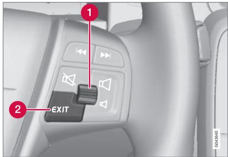 VOLVO Sensus (2015) système multimédia - Commandes principales - 1