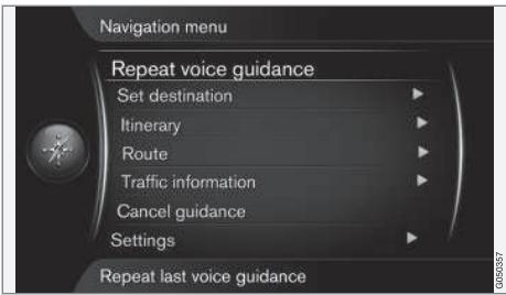 VOLVO Sensus (2015) système multimédia - Menu principal - 1