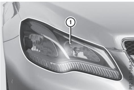 Mercedes-Benz Classe E Coupé (2016-2020) - Vue d'ensemble des types d'ampoules - 1