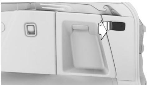 BMW X4 (2020) - Rabattre le dossier du siège arrêté depuis le compartment à bagages - 1