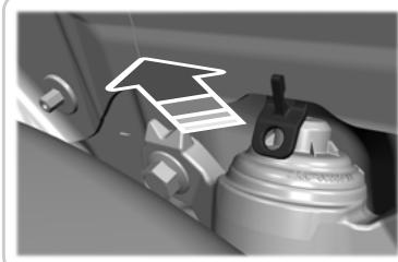 FORD Explorer (2021) - Levier de commande manuelle d'ouverture de trappe de replissage de carburant - 2