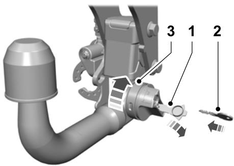 FORD Explorer (2021) - Détachment du bras de boule de remorquage - 1