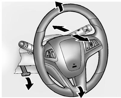 GMC Terrain (2014) - Réglage de volant de direction - 1