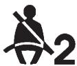 GMC Terrain (2014) - Témoin de rappel de bouclage de la ceinture de sécurité du passager - 1