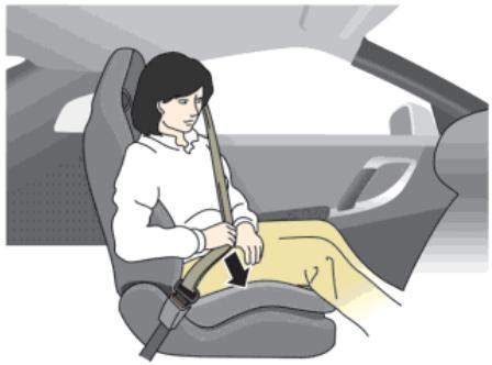 NISSAN GT-R Phase 5 (2017) - Bouclage des ceintures de sécurité - 1