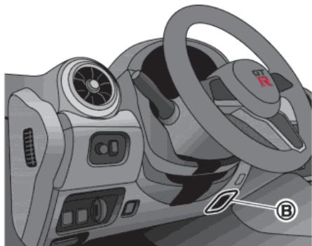 NISSAN GT-R Phase 5 (2017) - Activation/désactivation du système - 2