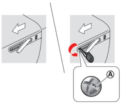NISSAN GT-R Phase 5 (2017) - VERROUILLAGE AVEC LA CLÉ MÉCANIQUE - 1