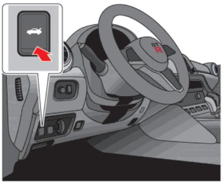 NISSAN GT-R Phase 5 (2017) - INTERRUPTEUR SUR COMMANDE D'OUVERTURE DE COFFRE - 1