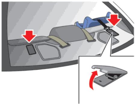 NISSAN GT-R Phase 5 (2017) - Installation des attaches d'ancrage inférieurs de dispositif de retenue pour enfants LATCH - 2