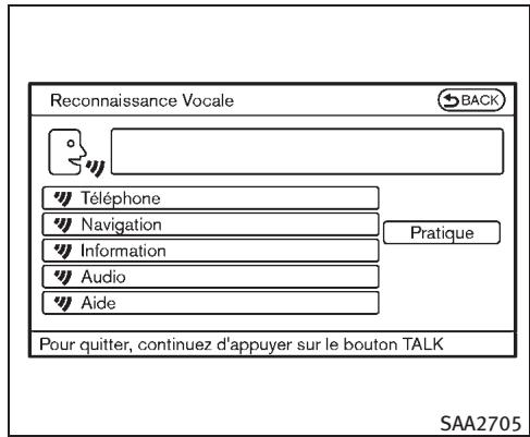 INFINITI EX (2010) - Dicter des commandes vocales - 1