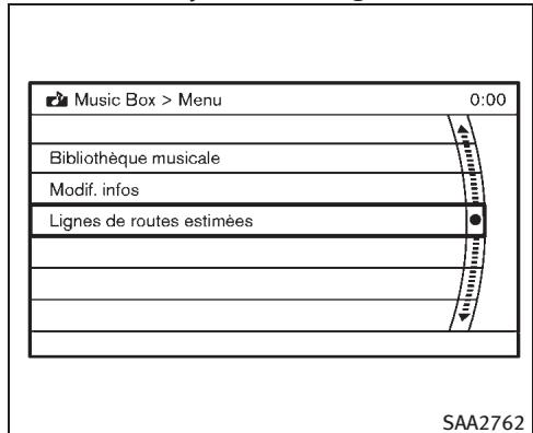 INFINITI EX (2010) - Sélection de piste (modèles avec système de navigation) : - 2