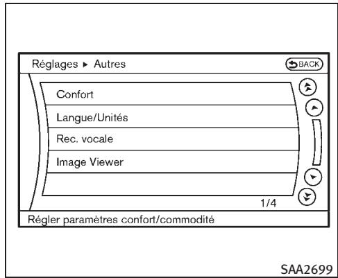 INFINITI EX (2010) - MODE STANDARD DE RECONNAISSANCE VOCALE INFINITI - 1
