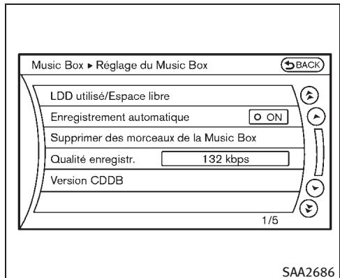 INFINITI EX (2010) - Éditez les informations relatives à la musique : - 1