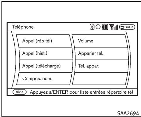 INFINITI EX (2010) - Éditer le Répertoire téléphonique - 2