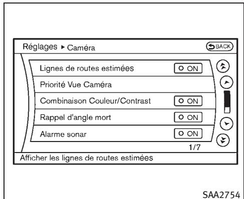 INFINITI EX (2010) - COMMENT AJUSTER LA VUE DE L'ÉCRAN - 1