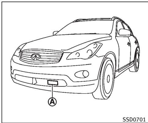 INFINITI EX (2010) - SYSTÈME D'ASSISTANCE INTELLIGENTE DE FREINAGE (IBA) (si le véhicule en est équipé) - 1