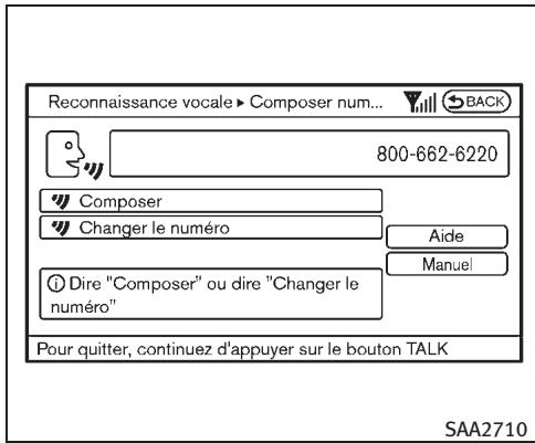 INFINITI EX (2010) - Exemples de commandes vocales - 7