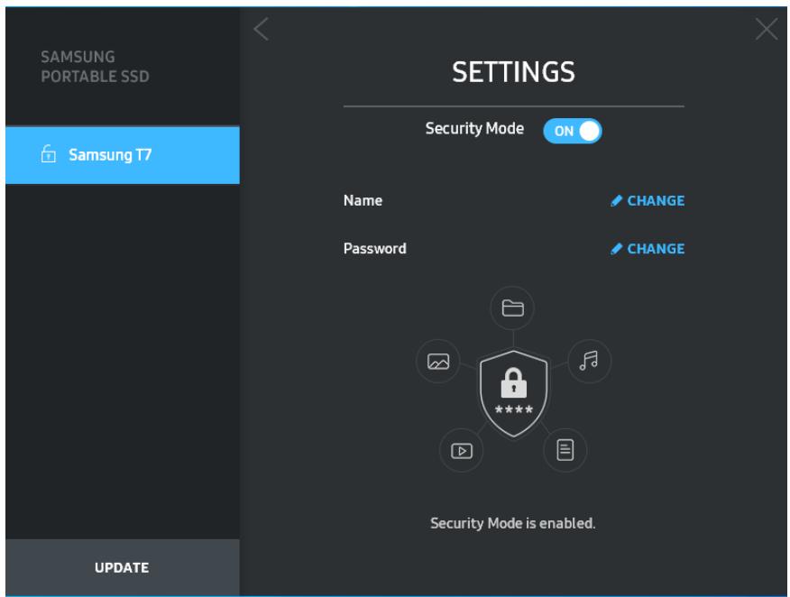SAMSUNG MUPC500H - Mode de sécurité - 1