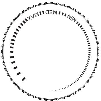 CALIFORNIA CRF262CBW11 - Bouton de réglage de la température - 1