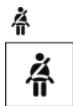 MINI Countryman (2014-2017) - Rappel de bouclage de ceinture pour conducteur et passager avant - 1