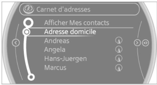 MINI Countryman (2014-2017) - Enregistrer la destination dans le carnet d'adresses - 1