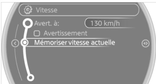 MINI Countryman (2014-2017) - Mémorisation de la vitesse instantanée comme vitesse limite - 1