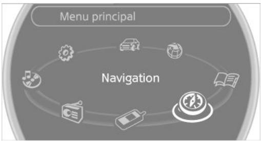 MINI Countryman (2014-2017) - Appeler le système de navigation - 1