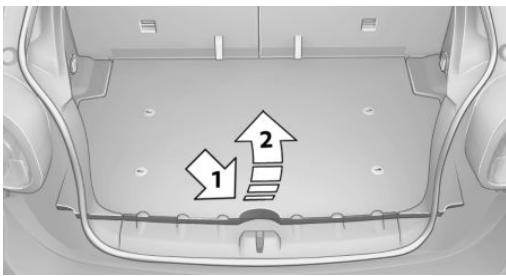MINI Countryman (2014-2017) - Accès au compartment de rangement - 2