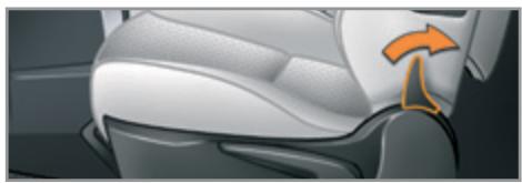 PEUGEOT 207 CC Phase 3 (2012-2015) - Réglage de l'inclinaison du dossier - 6