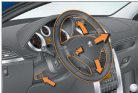 PEUGEOT 207 CC Phase 3 (2012-2015) - Réglage du VOLANT - 1