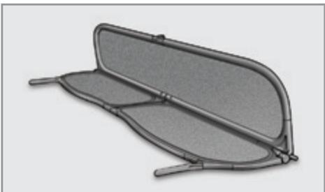 PEUGEOT 207 CC Phase 3 (2012-2015) - Montage/demontage du FILET anti-remous (windstop) - 2