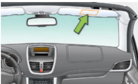 PEUGEOT 207 CC Phase 3 (2012-2015) - Désactivation de l'airbag frontal passager - 2