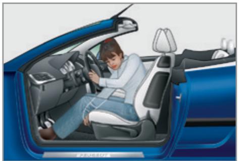 PEUGEOT 207 CC Phase 3 (2012-2015) - Réglage de l'inclinaison du dossier - 1