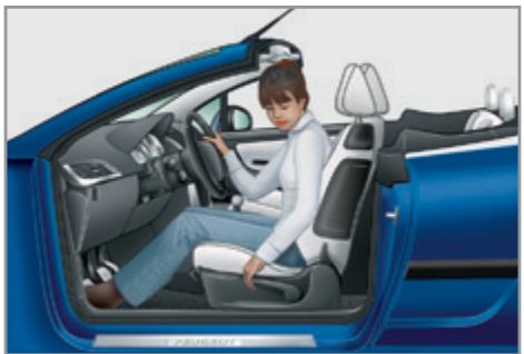 PEUGEOT 207 CC Phase 3 (2012-2015) - Réglage de l'inclinaison du dossier - 3