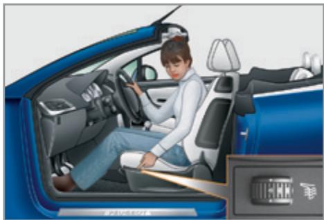 PEUGEOT 207 CC Phase 3 (2012-2015) - Commande des sièges chauffants - 1