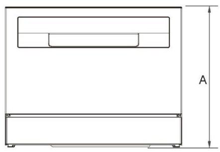 CANDY CP6E51LS - Dimensions du produit - 1