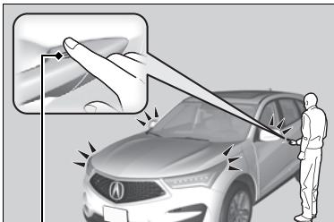 Acura RDX (2019) - Utilisation du système d'accès sans clé - 1