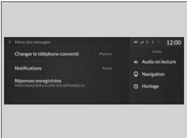 Acura RDX (2019) - Pour configurer les options de message texte - 1