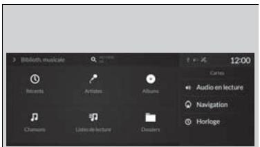 Acura RDX (2019) - Choisir un fichier à partir du menu de la liste de recherche de musique - 1