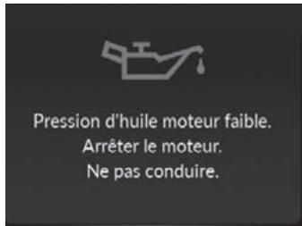 Acura RDX (2019) - Si l'advertisement de basse pression d'huile apparait - 1