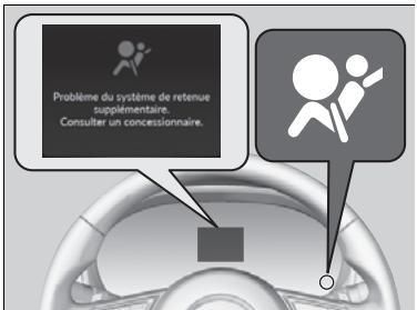 Acura RDX (2019) - Témoin du système de retenue supplémentaire (SRS) - 1