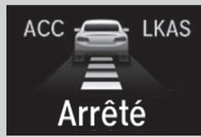 Acura RDX (2019) - ■ Un vehicule devant est detecté dans le rayon d'action de l'ACC avec LSF et ralentit jusqu'au point de s'immobiliser - 1