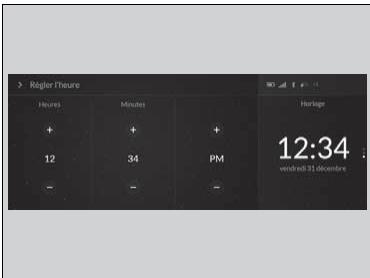 Acura RDX (2019) - Réglage de l'horloge - 1