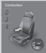 Acura RDX (2019) - Interface de commande des sièges* - 1