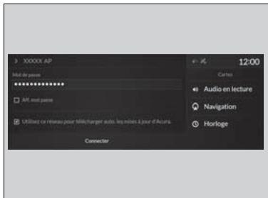 Acura RDX (2019) - Connexion à un point d'accès sans fil Wi-Fi - 2