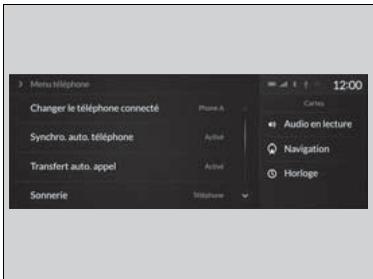 Acura RDX (2019) - Ecran du Menu Telefone - 1