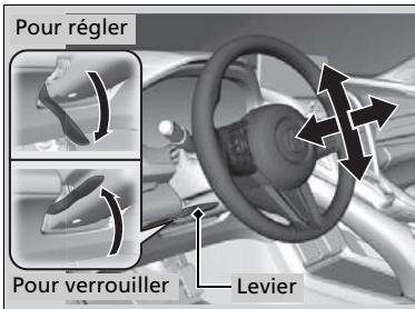Acura RDX (2019) - Réglage du volant de direction - 1